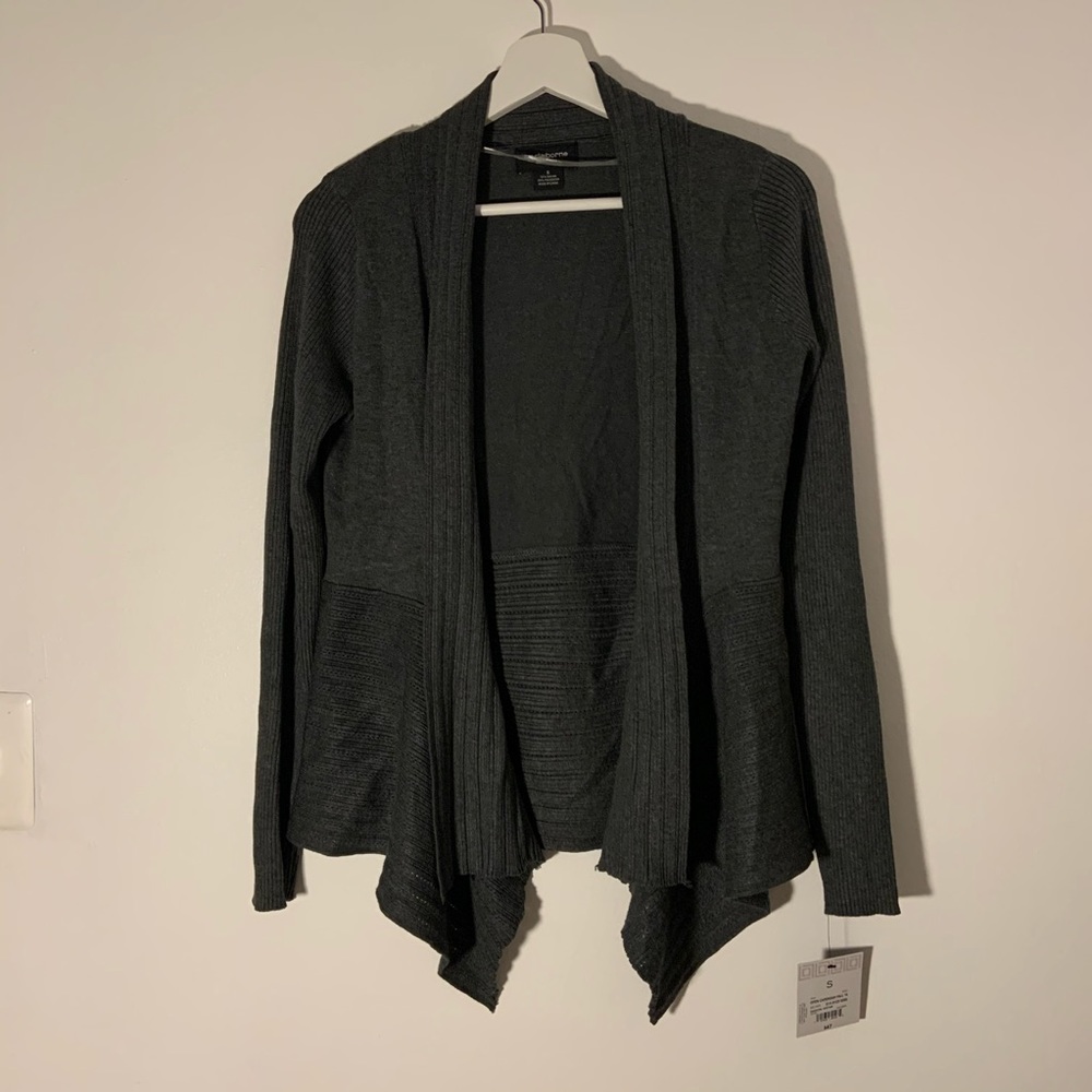 Stretchy gray cardigan